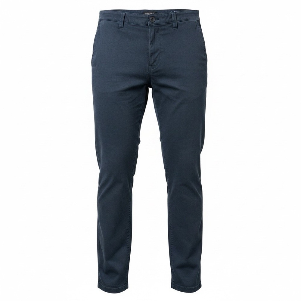 George Chino Pants Men's Size 40X30 Blue Slim Fit Flat Front Stretch Casual NWT